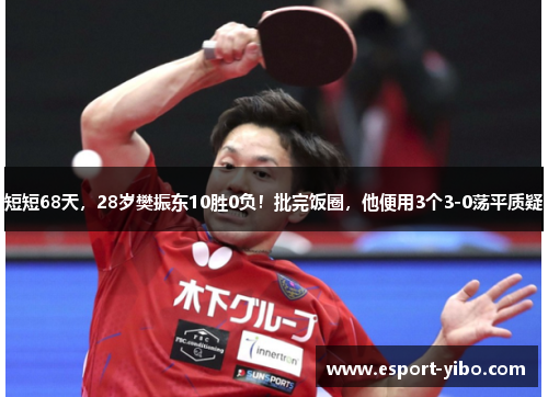 短短68天，28岁樊振东10胜0负！批完饭圈，他便用3个3-0荡平质疑